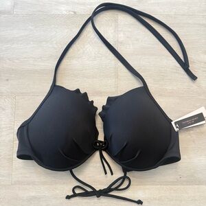 Victoria's Secret Black Bikini Top 38C